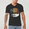 Retro Raccoon Men's V-Neck T-Shirt - Vintage Trashpanda Theme