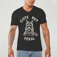 Sarcastic Raccoon Men's V-Neck T-Shirt | Funny & Quirky