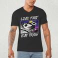 Street Cats & Trash Pandas V-Neck T-Shirt - Cotton Blend for Adults