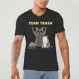 Team Trash V-Neck Men's T-Shirt - Animal Gang Raccoon & Friends