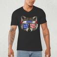 USA Patriotic Trash Panda V-Neck T-Shirt - Men's July 4th