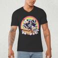 Vintage Men's V-Neck T-Shirt - Adopt a Street Cat & Friends Theme