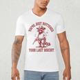 Cowboy Raccoon Men's V-Neck T-Shirt - Fun Western Style