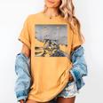 Alien UFO Raccoon Women's T-Shirt – Quirky Cosmic Style Mustard