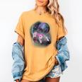 Ferret Women's T-Shirt | Moon Howling Design - Comfy Fit Mustard
