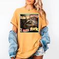 Life Is Soup Ironic Raccoon Meme Women's Comfort Colors Tee Mustard