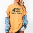 Raccoon Animal Print Grey T-Shirt - Women's Classic Fit Short Sleeve Mustard