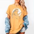 Raccoon Guitarist Women's T-Shirt - Fun Moon Meme Style Mustard
