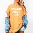 Raccoon Mode On | Trash Panda Animal Lover Women's T-Shirt Mustard