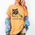 Raccoon Moon Women's T-Shirt - Cute Trash Panda Design Mustard