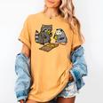 Raccoon Opossum Pizza T-Shirt - Fun Designs for Women, Kids Mustard