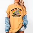 Raccoon Pocket T-Shirt - Women's Comfort Tee | Cute Animal Design Mustard