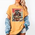 Raccoon Ramen Anime T-Shirt - Japanese Noodles Style for Women Mustard