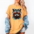 Raccoon Theme Women’s Comfort Colors T-Shirt - Casual Style Mustard