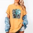 Raccoon Women's T-Shirt - Quirky Moon-Howling Trio | Comfort Colors Mustard