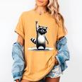 Retro Raccoon Rock Music Women’s Comfort Colors T-Shirt Mustard