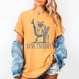 Stay Trashy Raccoon T-Shirt | Feminine Halloween Comfort Colors Mustard