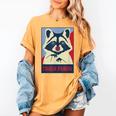 Trash Panda Raccoon Tee - Women's Comfort Colors Animal Design Mustard