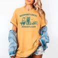 Vintage Raccoon & Opossum Women's Shirt - Support Wildlife Mustard