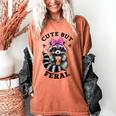 Cute & Feral Sunglasses Raccoon Women's T-Shirt - Vibrant Fun Yam