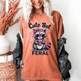 Summer Raccoon Women's T-Shirt - Cute & Funny Comfort Tee Yam