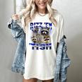 Autistic Raccoon Rizz Women's T-Shirt - Fun Meme Relaxed Fit Ivory