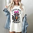 Cute & Feral Sunglasses Raccoon Women's T-Shirt - Vibrant Fun Ivory
