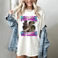 Even Baddies Get Saddies Meme Women's T-Shirt - Raccoon Humor Ivory