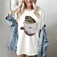 Raccoon Pocket Women's Comfort Tee - Ideal for Animal Lovers Ivory