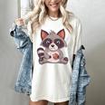 Raccoon T-Shirt - Women's Comfort Colors, Small - Fun Cookie Design Ivory