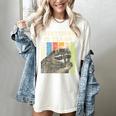 Retro Raccoon Camping Women's Tee | Fun Wildlife Lover Style Ivory