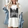 Scared Raccoon & Bigfoot Selfie Women's Comfort T-Shirt Ivory