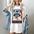 Trash Panda Raccoon Tee - Women's Comfort Colors Animal Design Ivory