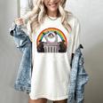 Trash Panda Women's Comfort Colors T-Shirt - Fun Raccoon Design Ivory