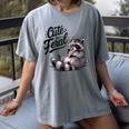 Cute But Feral Panda Raccoon Costume Raccoon Trash Women's Comfort Colors T-Shirt Gray