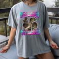 Even Baddies Get Saddies Meme Women's T-Shirt - Raccoon Humor Gray