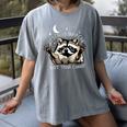 Funny Raccoon Women's T-Shirt - Playful Wildlife Design | Casual Tee Gray
