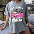 Get In Loser Feral Raccoon Meme - Women's Comfort T-Shirt Gray