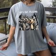 Let's Get Trashed Raccoon & Opossum Drink Beer Women's T-Shirt Gray