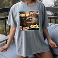 Life Is Soup Ironic Raccoon Meme Women's Comfort Colors Tee Gray