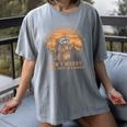 Out-of-Breath Hiking Tee - Women's Vintage Raccoon Adventure Gray