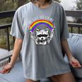 Raccoon LGBTQ Pride T-Shirt - Be Gay Do Crime Comfort Tee Gray