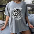 Raccoon Lovers' Women’s Comfort Colors Tee | Save The Trash Pandas Gray