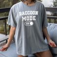 Raccoon Mode On Costume Trash Panda Animal Lover Women's Comfort Colors T-Shirt Gray
