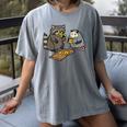Raccoon Opossum Pizza T-Shirt - Fun Designs for Women, Kids Gray