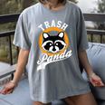 Raccoon Women's T-Shirt | Fun Graphic - Eco-Friendly Message Gray
