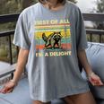 Retro Angry Raccoon Tee - Women's Comfort Fit | Playful Design Gray