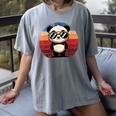 Retro Panda In Sunglasses BBQ Pool Party Panda Women's Comfort Colors T-Shirt Gray