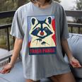 Trash Panda Raccoon Tee - Women's Comfort Colors Animal Design Gray