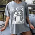Women's Raccoon T-Shirt - Comfort Colors | Fun, Quirky Design Gray